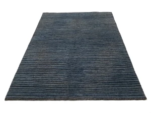 Blue Abstract 5X8 Modern Oriental Rug