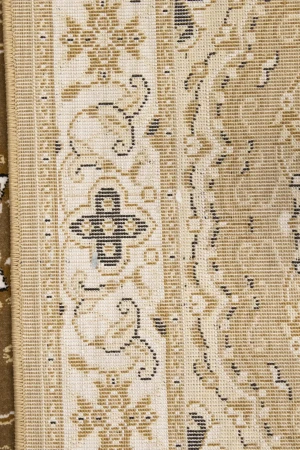 Brown Floral Oriental Style 3X12 Machine-Made Runner Rug