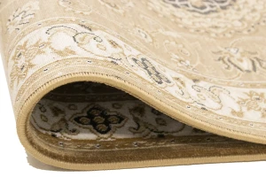 Brown Floral Oriental Style 3X12 Machine-Made Runner Rug