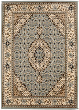 Gray Floral Oriental Style 4X6 Machine-Made Rug