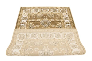 Brown Floral Oriental Style 4X6 Machine-Made Rug