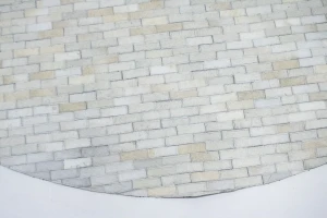 Ivory Silver Cowhide 8X8 Modern Leather Round Rug