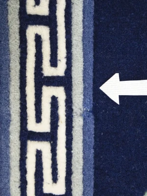 Navy Blue Floral 3X6 Chinese Style Oriental Rug