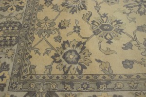 Vanilla Cream Floral 12X15 Oushak Chobi Oriental Rug