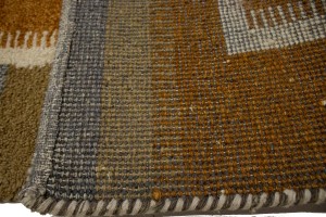 Rust Orange Tribal 4X6 Indo-Gabbeh Oriental Rug