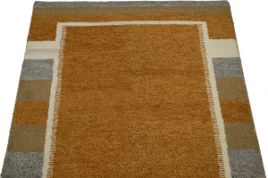Rust Orange Tribal 4X6 Indo-Gabbeh Oriental Rug
