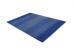 Blue Stripes Tribal 4X6 Gabbeh Persian Rug