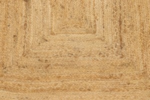 Reversible Braided Style 3X9 Jute Modern Runner Rug