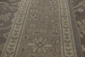Warm Stone Floral 9X13 Transitional Oriental Rug