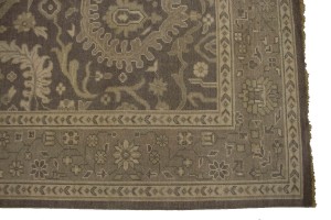 Warm Stone Floral 9X13 Transitional Oriental Rug