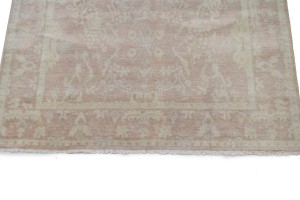 Peach Floral Transitional 6X8 Oriental Rug