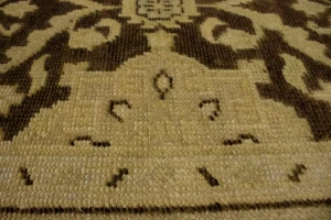 Brown Floral 5'5X8'7 Transitional Oriental Rug