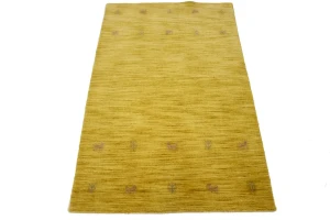 Solid Gold 3X5 Oriental Modern Rug