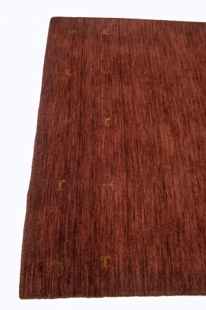 Solid Maroon Red 4X6 Oriental Modern Rug