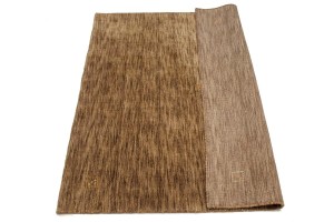 Solid Brown 5X5 Oriental Modern Square Rug