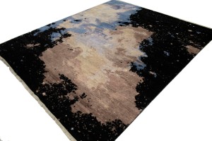 Multicolored Abstract 8X10 Modern Rug