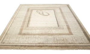 Beige Floral Modern 8X10 Oriental Rug