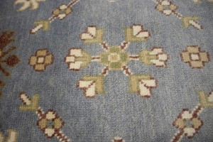 Gray Floral 9X12 Oushak Chobi Oriental Rug