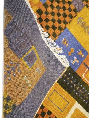Multicolored Tribal 6X8 Indo-Gabbeh Oriental Rug