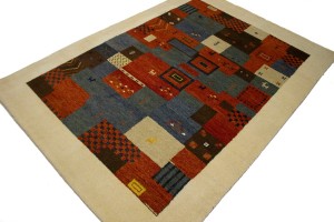 Multicolored Tribal 6X8 Indo-Gabbeh Oriental Rug