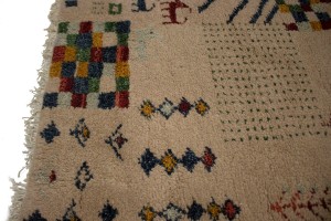 Pinky Beige Tribal 5'6X8 Indo-Gabbeh Oriental Rug