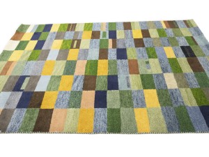 Multicolored Checkered Tribal 6X8 Indo-Gabbeh Oriental Rug