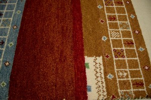 Multicolored Stripes Tribal 4X6 Indo-Gabbeh Oriental Rug