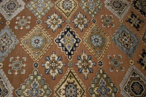 Rust Tribal Geometric 8X10 Indo-Karajeh Oriental Rug