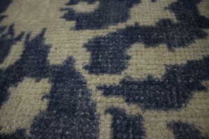 Slate Blue Floral 5X8 Oriental Rug