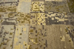 Multicolored Abstract 8X10 Oriental Modern Rug