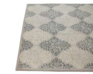 Beige & Brown Trellis 5X8 Hand-Tufted Modern Rug