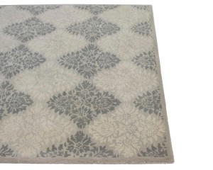 Beige & Brown Trellis 5X8 Hand-Tufted Modern Rug