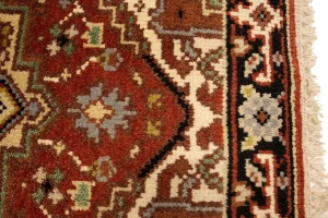 Rusty Red Tribal 2X3 Heriz Serapi Oriental Rug