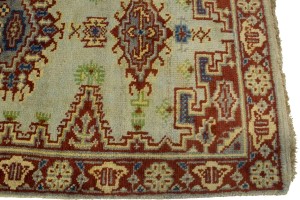 Cream Tribal 3X8 Indo-Viss Oriental Runner Rug