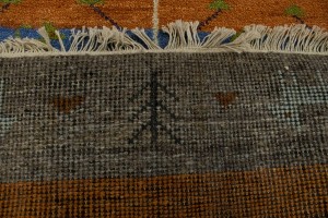 Multicolored Pictorial Tribal 4X6 Indo-Gabbeh Oriental Rug