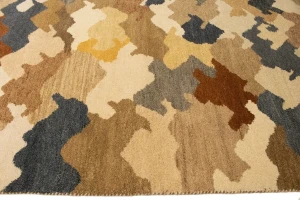 Multicolored Abstract 6'5X9'9 Indo-Gabbeh Oriental Rug