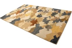 Multicolored Abstract 6'5X9'9 Indo-Gabbeh Oriental Rug