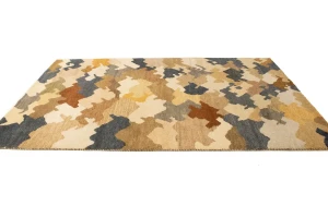 Multicolored Abstract 6'5X9'9 Indo-Gabbeh Oriental Rug