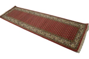 Red Floral 3X10 Indo Botemir Oriental Runner Rug