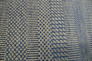 Blue & Ivory Grass Design 5X8'5 Modern Oriental Rug