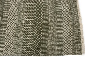 Olive Brown Grass Design 6X9 Modern Oriental Rug