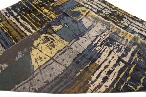 Multicolored Abstract 8X10 Oriental Modern Rug