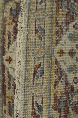 Cream Floral Heriz Serapi 2X3 Transitional Oriental Rug