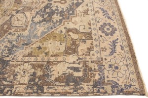 Floral Heriz Serapi 8X10 Transitional Oriental Rug