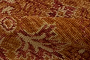 Rust Orange Transitional Floral 6X9 Oriental Rug