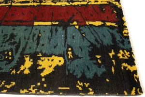 Multicolored Abstract 8'5X9'9 Modern Rug