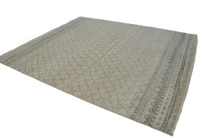 Cream Geometric Modern 8X10 Moroccan Style Oriental Rug