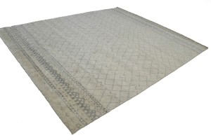 Cream Geometric Modern 8X10 Moroccan Style Oriental Rug