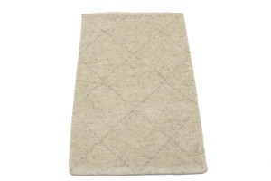 Beige Geometric Modern 2X3 Moroccan Style Oriental Rug