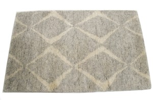 Greige Geometric Modern 2X3 Moroccan Style Oriental Rug